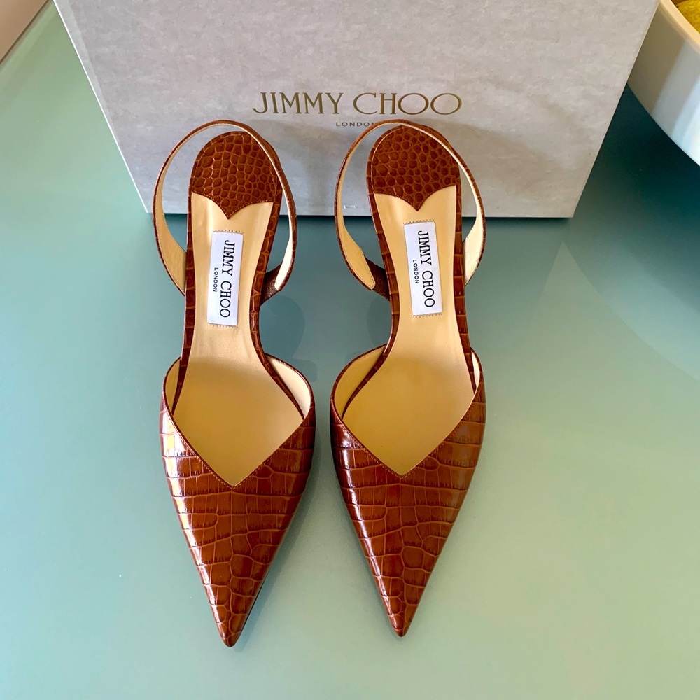 Brand new in box- never worn Jimmy Choo sling back